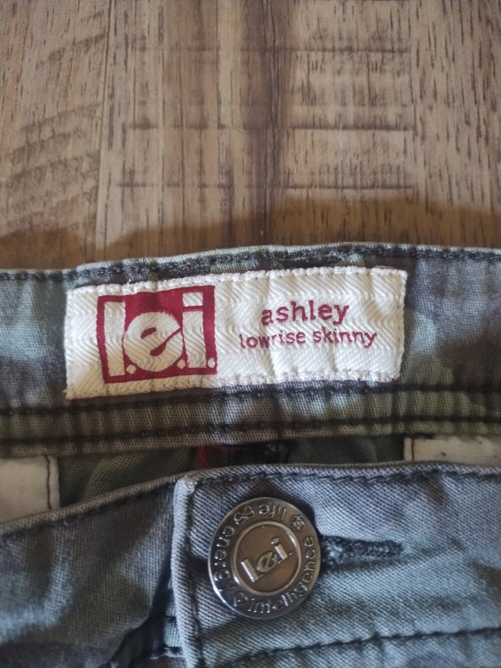 l.e.i. 2013 low rise skinny camo cargo pants juniors sz 13